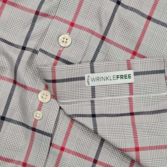 Orvis Mens M Plaid Wrinkle Free Cotton Long Sleeve Button Shirt - Picture 6 of 8